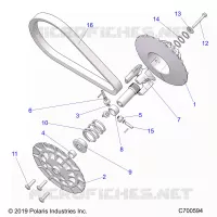 SYSTÃˆME DE TRANSMISSION, SECONDARY CLUTCH