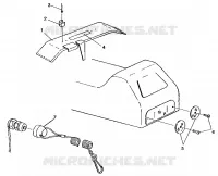 PROTECTION D'EMBRAYAGE/REFLECTOR ASSEMBLY European 440,440 SKS,500 EFI,EFI  SKS,Lite (49237723770003)