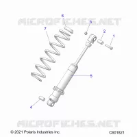 SUSPENSION, AMORTISSEUR ARRIERE TRACK (7045713)