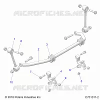 SUSPENSION, REAR, BARRE STABILISATRICE