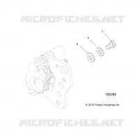 FREIN AVANT CALIPER MOUNTING