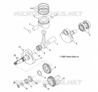 MOTEUR, VILEBREQUIN AND PISTON