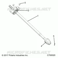 DRIVE TRAIN, ARBRE DE TRANSMISSION AVANT