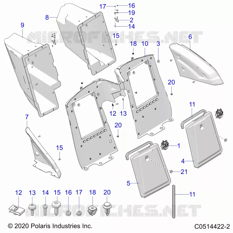 CARROSSERIE ARRIERE STORAGE COMPARTMENTS