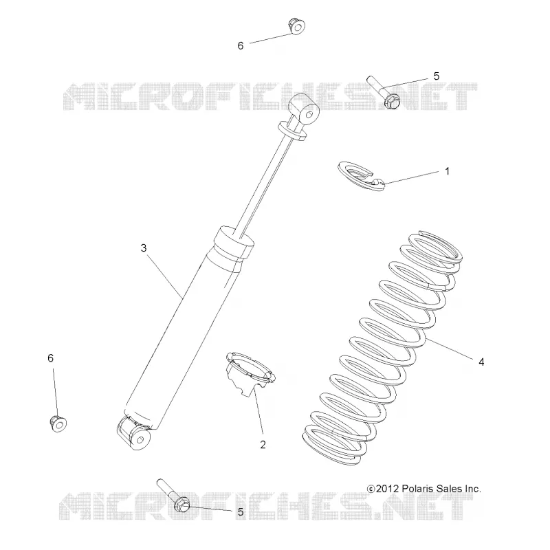 SUSPENSION, AMORTISSEUR ARRIERE