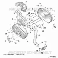 DRIVE TRAIN, COUVERCLE D'EMBRAYAGE AND DUCTING