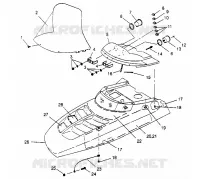 CAPOT  500 EFI 0952774, EFI SKS 0952574,   EFI SKS PT 0952974, and (4929052905A014)
