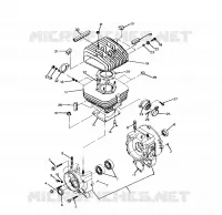 CARTERS MOTEUR and CYLINDRE 250 6x6 / W928727 (4922842284043A)