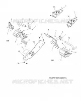 CHASSIS, PROTECTION D'EMBRAYAGE AND REPOSE PIEDS