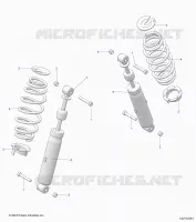 SUSPENSION ARRIERE SHOCK AND MOUNTING