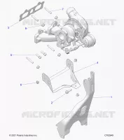 ENGINE, TURBO CHARGER MOUNTING