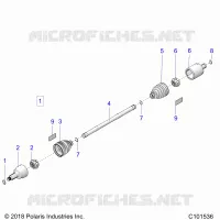 DRIVE TRAIN, TRANSMISSION AVANT SHAFT