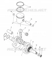VILEBREQUIN AND PISTON ASSEMBLY (4914771477033A)