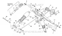 BRAS DE SUSPENSION ARRIERE CLASSIC TOURING 0963365 AND EUROPEAN CLASSIC TOURING E96336 (4933623362B014)
