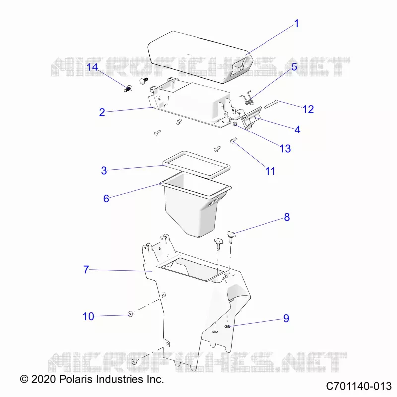 CONSOLE CENTRALE,STORAGE- Z23RGD2KAJ/AK/BJ/BK (C701140-013)