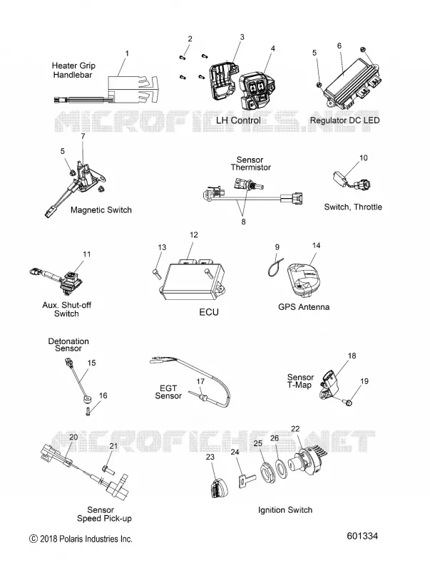 ELECTRICITE, SWITCHES, SENSORS AND COMPONENTS