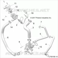 MOTEUR, WATERPUMP AND BYPASS