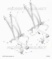 SIEGE BELT MOUNTING 6 POINT