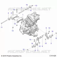 MOTEUR, MOUNTING &amp; LONG BLOCK