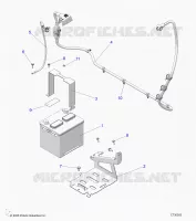 ELECTRICITE, BATTERY WITH CABLES, 12V