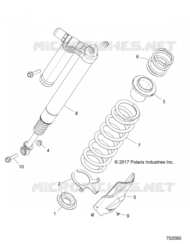 SUSPENSION, AMORTISSEUR ARRIERE MOUNTING