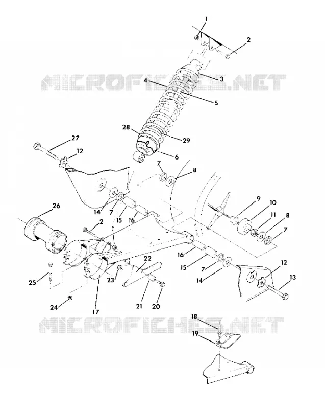BRAS OSCILLANT WELDMENT/AMORTISSEUR ARRIERE ASSEMBLY TRAIL BLAZER (4919761976021A)