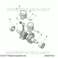 ENGINE, PISTON ET VILEBREQUIN