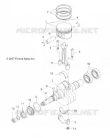 MOTEUR, VILEBREQUIN AND PISTON