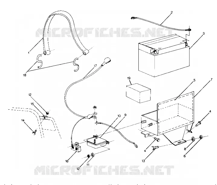 ELECTRIC START COMPONENTS 500 Classic Updated 10/88 (4915411541028A)