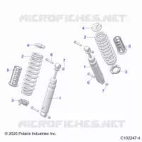 SUSPENSION ARRIERE SHOCKS AND MOUNTING