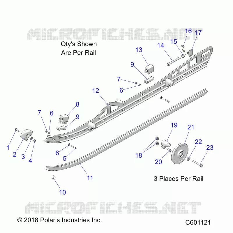 SUSPENSION, RAIL, LH/RH
