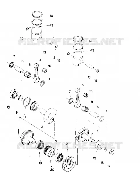 PISTON AND VILEBREQUIN  TRAIL (4919281928027A)