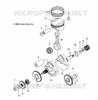 MOTEUR, VILEBREQUIN AND PISTON