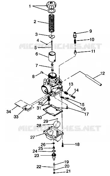 CARBURATEUR WIDETRAK LX 0942064 (49250425040034)