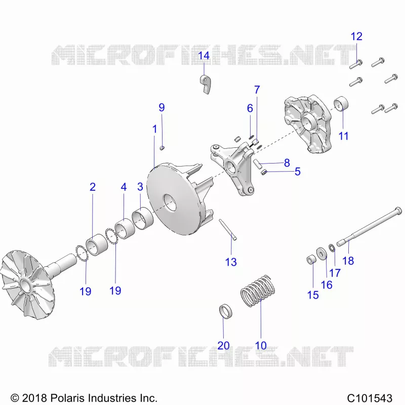 SYSTÃˆME DE TRANSMISSION, PRIMARY CLUTCH