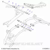 SUSPENSION ARRIERE CONTROL ARM, MOUNTING