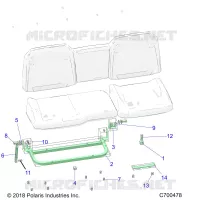 SIEGE ASM. REAR FRAME
