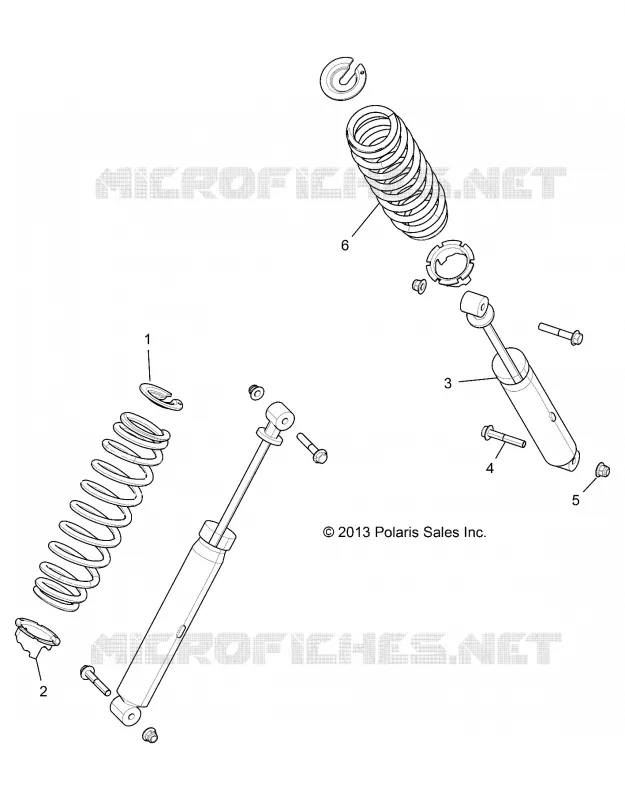 SUSPENSION, AMORTISSEUR ARRIERE