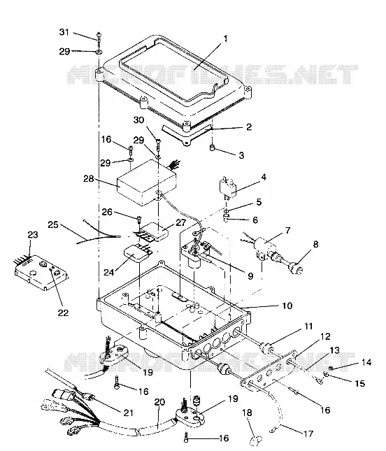 BOITIER ELECTRIQUE SL 750 / B934070 (4924752475021A)