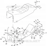 SIEGE ET RESERVOIR 600 XCR 0985677 (4943164316A006)