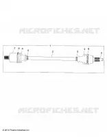 SYSTEME DE TRANSMISSION, FRONT HALF SHAFT (IF BUILT 10/19/15 AND BEFORE)