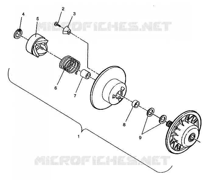 EMBRAYAGE DE TRANSMISSION ASSEMBLY LITE GT E943133 (49273527350021)