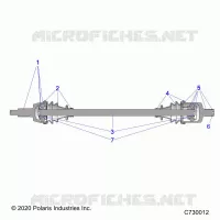 SYSTÃˆME DE TRANSMISSION, FRONT HALF SHAFT