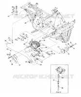 SUPPORTS MOTEUR ET ECHAPPEMENT 250 4x4 / W928127 (4922872287A009)