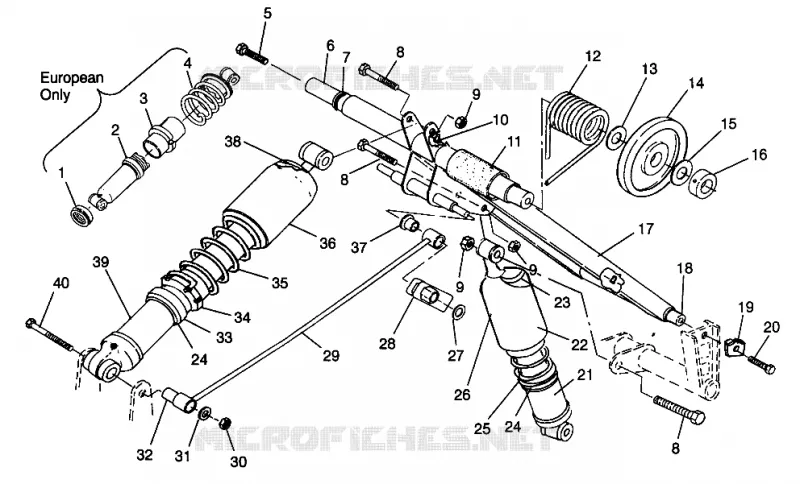 BRAS DE SUSPENSION ARRIERE XLT SP 0966676 AND EUROPEAN XLT SP E966676 (4931703170B013)