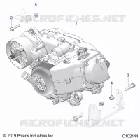 MOTEUR, MOTEUR AND TRANSMSSION MOUNTING