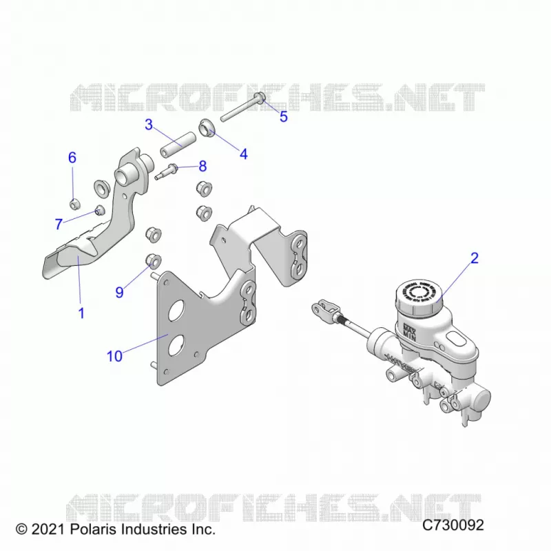 BRAKES, PEDAL AND MAITRE CYLINDRE