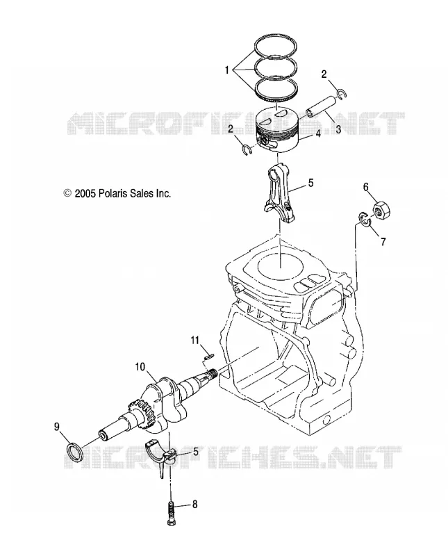 PISTON ET VILEBREQUIN