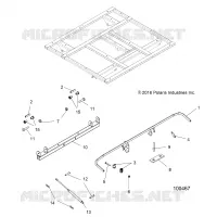 DUMP BOX LEVER AND SUPPORT AMORTISSEUR 