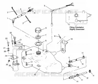 RESERVOIR D'HUILE SL 900 B964291 and  Intl. SL 900 I964291 (4935583558A012)